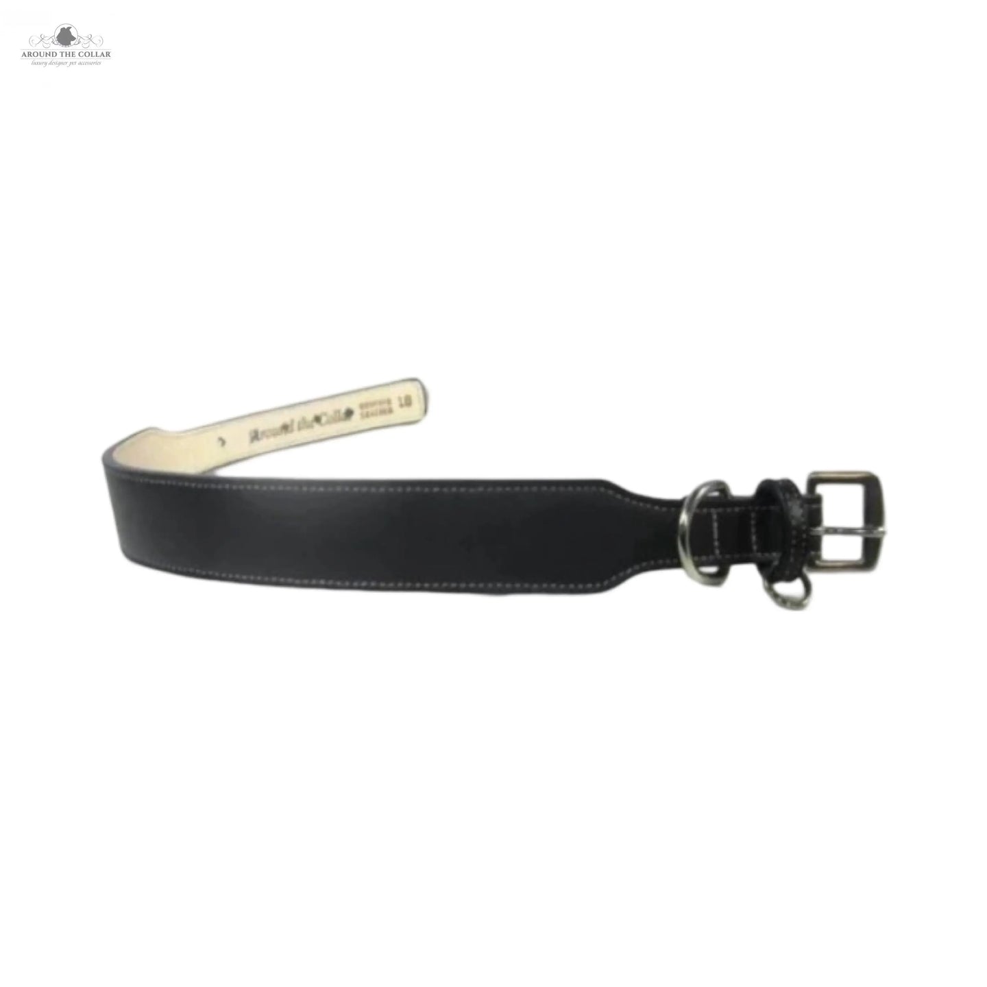 Classic Leather Wide Dog Collar