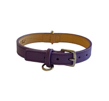 Cargar imagen en el visor de la galería, Purple leather dog collar