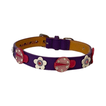 Load image into Gallery viewer, Eudora Ladybug Leather Dog Collar