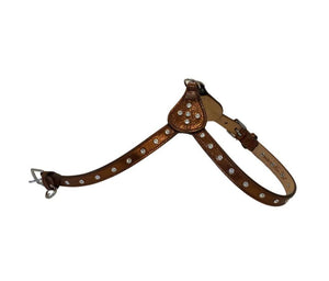 Bronze Brie Step-in Leather Dog Harness