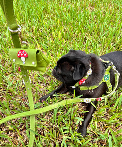 Luna Dog Collar with Mushrooms & Flowers Product vendor