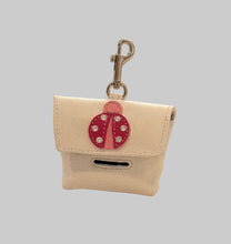 Cargar imagen en el visor de la galería, Lady bug leather poop bag holder