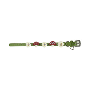 Luna Dog Collar with Mushrooms & Flowers Product vendor