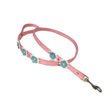 Load image into Gallery viewer, Penelope Flower Leather Dog Leash