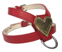 Load image into Gallery viewer, Heart Leather Dog  K Harness - Around The Collar NY