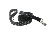 Load image into Gallery viewer, Callie Leather Leash with Swarovski Crystal Cluster - Around The Collar NY