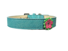 Load image into Gallery viewer, Penelope Single Flower Dog Collar with Austrian Crystal on Flower Product vendor