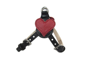 Heart Leather Step-In Harness - Around The Collar NY