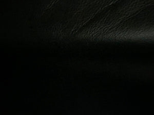 Black leather for custom made dog collars. Made in NY by Around the Collar