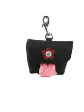 Load image into Gallery viewer, Riley Leather Flower Poop Bag Holder - Around The Collar NY