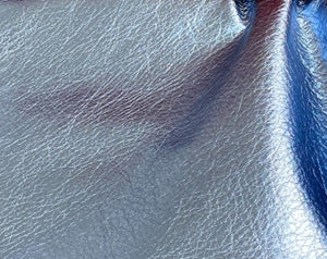 Blue Metallic Leather for dog accessories