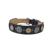Load image into Gallery viewer, Brady double disc leather dog collar