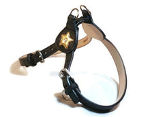 Cargar imagen en el visor de la galería, Breck Leather Star Step-In Harness with Swarovski Crystal - Around The Collar NY