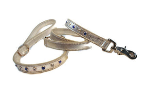 Brie 2 Tone Leather Leash - Around The Collar NY