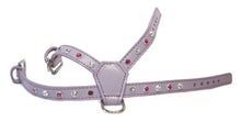 Load image into Gallery viewer, Brie Leather K Harness with 2 Tone Single Row of Crystals on Straps Only