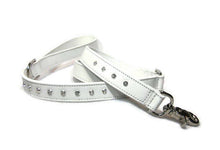 Load image into Gallery viewer, Brie Leather Leash with Single Row Clear Crystals