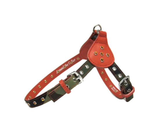 Brie Camouflage and Leather Step-In Harness with Crystals on Tabs & Straps Product vendor