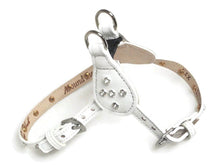 Load image into Gallery viewer, Brie Leather Step-In Dog Harness with Clear Crystals on Straps and Tabs