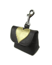 Load image into Gallery viewer, Leather Heart Poop Bag Holder - Around The Collar NY