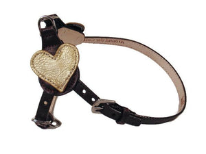 Heart Leather Step-In Harness - Around The Collar NY