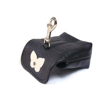 Load image into Gallery viewer, Butterfly Leather Poop Bag Holder