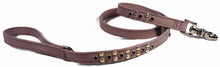 Cargar imagen en el visor de la galería, Callie Leather Leash with Swarovski Crystal Cluster - Around The Collar NY