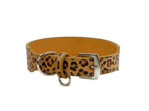 Classic Leather Wide Dog Collar