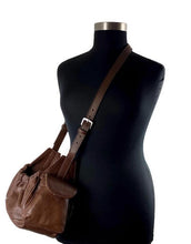 Load image into Gallery viewer, Classic Leather Dog Sling Carrier - Around The Collar NY