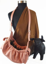 Load image into Gallery viewer, Classic Leather Dog Sling Carrier - Around The Collar NY