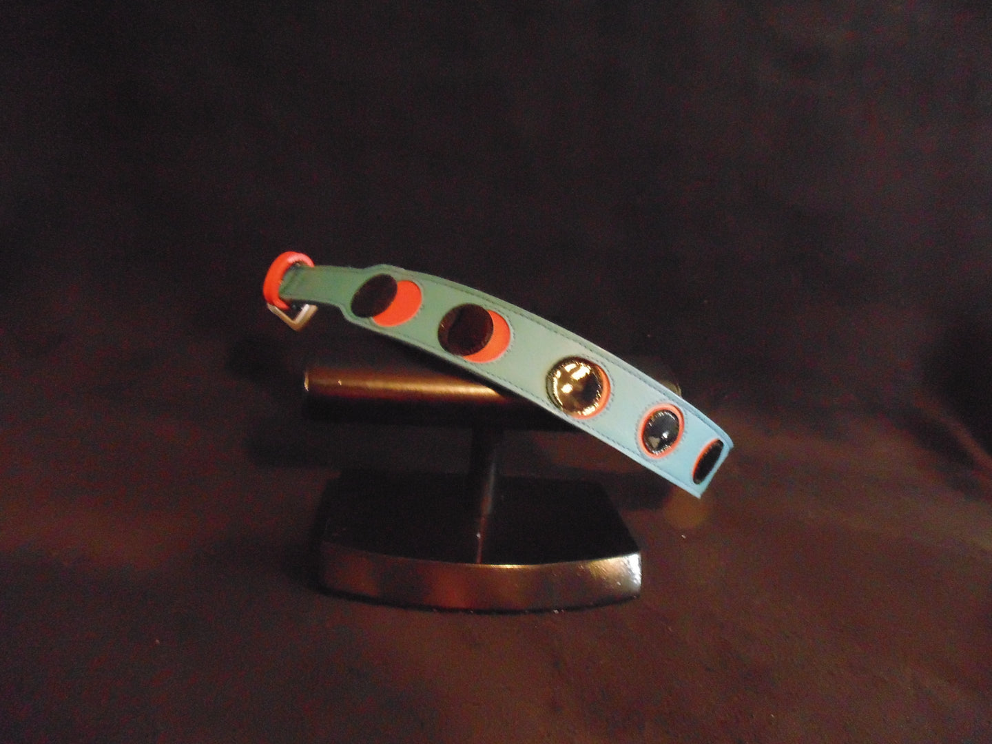 Moon Eclipse Wider Leather Dog Collar- Product vendor