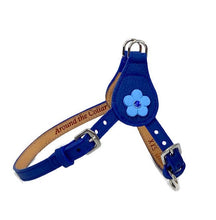 Load image into Gallery viewer, Ellie Step-in Dog Harness in Royal Blue &amp; Cornflower Blue Sapphire Crystal