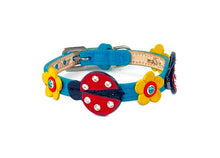 Load image into Gallery viewer, Eudora Ladybug Leather Dog Collar - Around The Collar NY