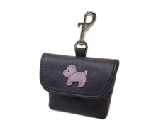 Load image into Gallery viewer, Malka Leather Dog Poop Bag Holder - Around The Collar NY