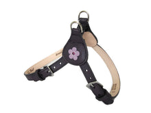 Load image into Gallery viewer, Ellie Flower Leather Dog Step-In Harness - Around The Collar NY