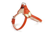 Load image into Gallery viewer, Butterfly Leather Step-In Harness with Crystal