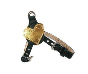 Heart Leather Step-In Harness - Around The Collar NY