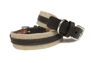Hemp & Leather Dog Collar