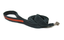 Load image into Gallery viewer, Hunter Hemp with Paprika Leather Dog Leash by Around the Collar  