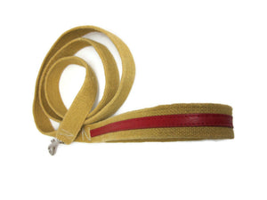 Hemp with Leather Dog Leash