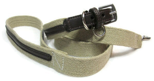 Hemp with Leather Dog Leash