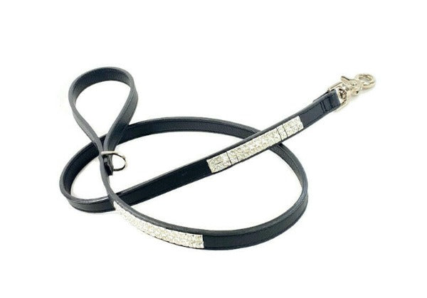 Ryan Double Row Square Crystal Dog Leash Product vendor