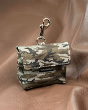Load image into Gallery viewer, Classic Camouflage Leather Poop Bag Holder - Around The Collar NY