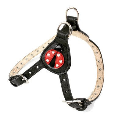 Ladybug Step-in Leather Dog Harness