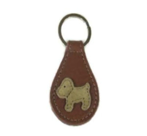 Malka Leather Dog Key FOB - Around The Collar NY