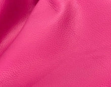 Load image into Gallery viewer, Magenta leather for custom made dog and cat harness, leash, collar and poop bag holder. Made by Around the Collar