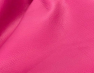 Magenta leather for custom made dog and cat harness, leash, collar and poop bag holder. Made by Around the Collar