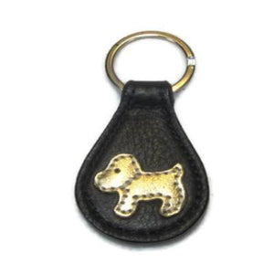 Malka Leather Dog Key FOB - Around The Collar NY