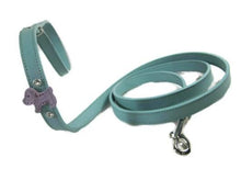 Load image into Gallery viewer, Malka Leather Crystal Dog Leash - Around The Collar NY