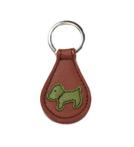 Malka Leather Dog Key FOB - Around The Collar NY