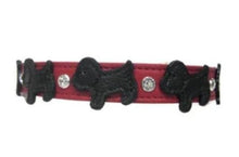 Load image into Gallery viewer, Malka Crystal Leather Dog Collar - Around The Collar NY